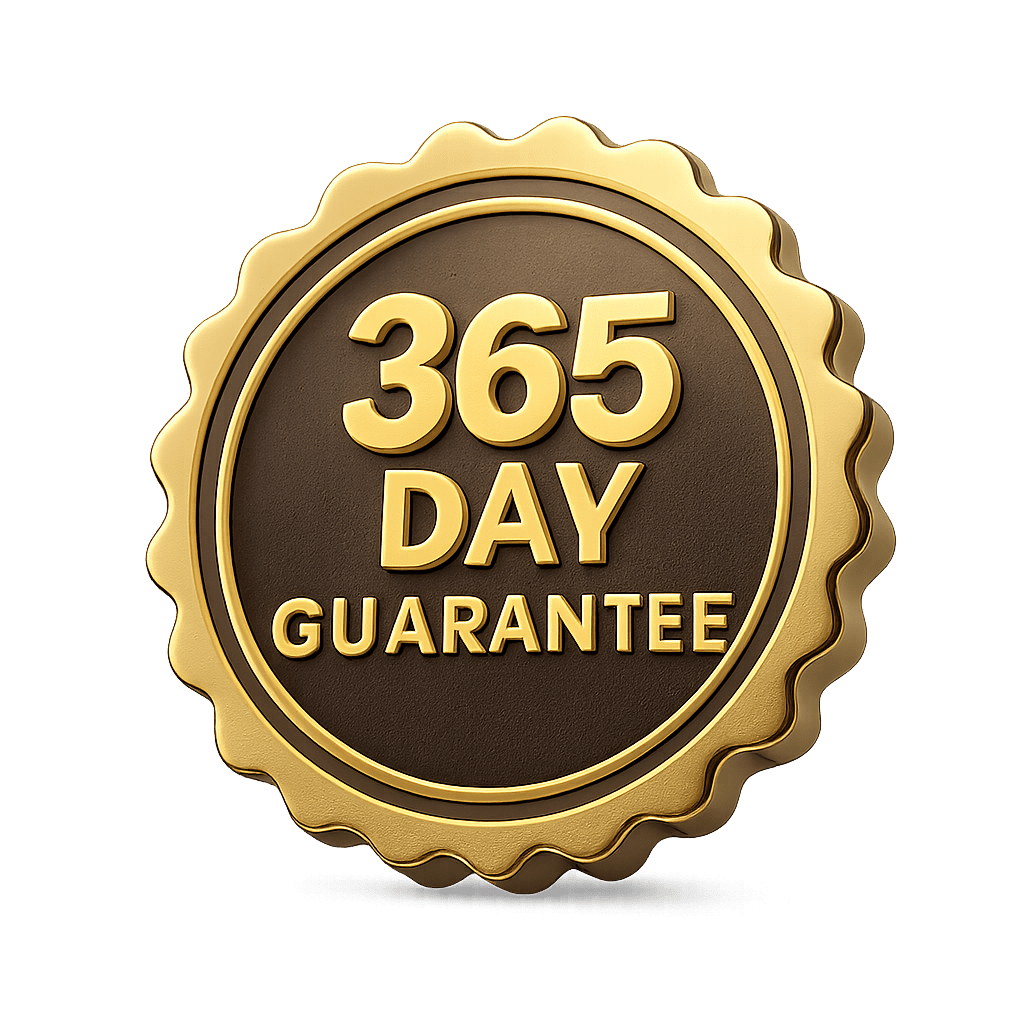 FREE 365 Day Guarantee